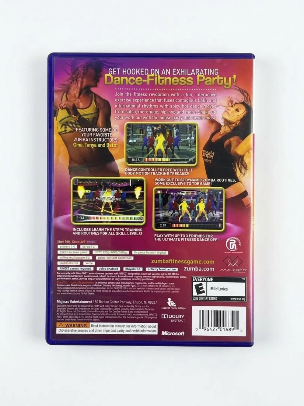Zumba Fitness: Join the Party! Xbox 360, 2010 - Requires Kinect Sensor